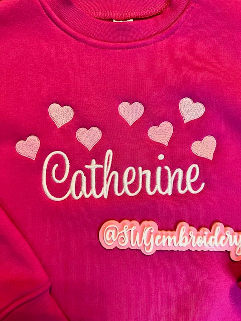 Sweetheart Girls Valentines sweatshirt