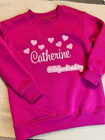 Sweetheart Girls Valentines sweatshirt