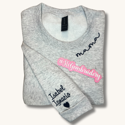 Simple Mama Neckline Sweatshirt